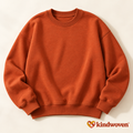 Burnt Orange Relaxed Crewneck Sweatshirt